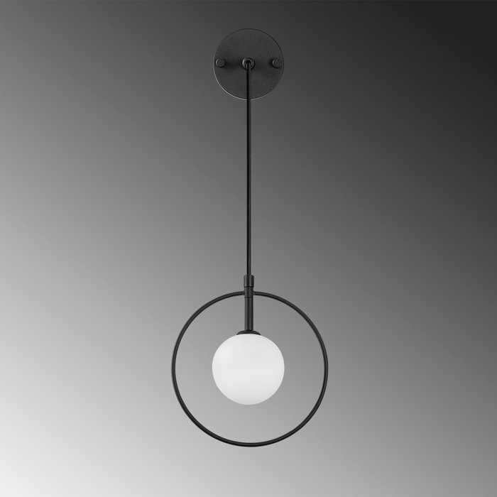 Opviq Geometri - 11125 Lámpara de pared blanco y negro